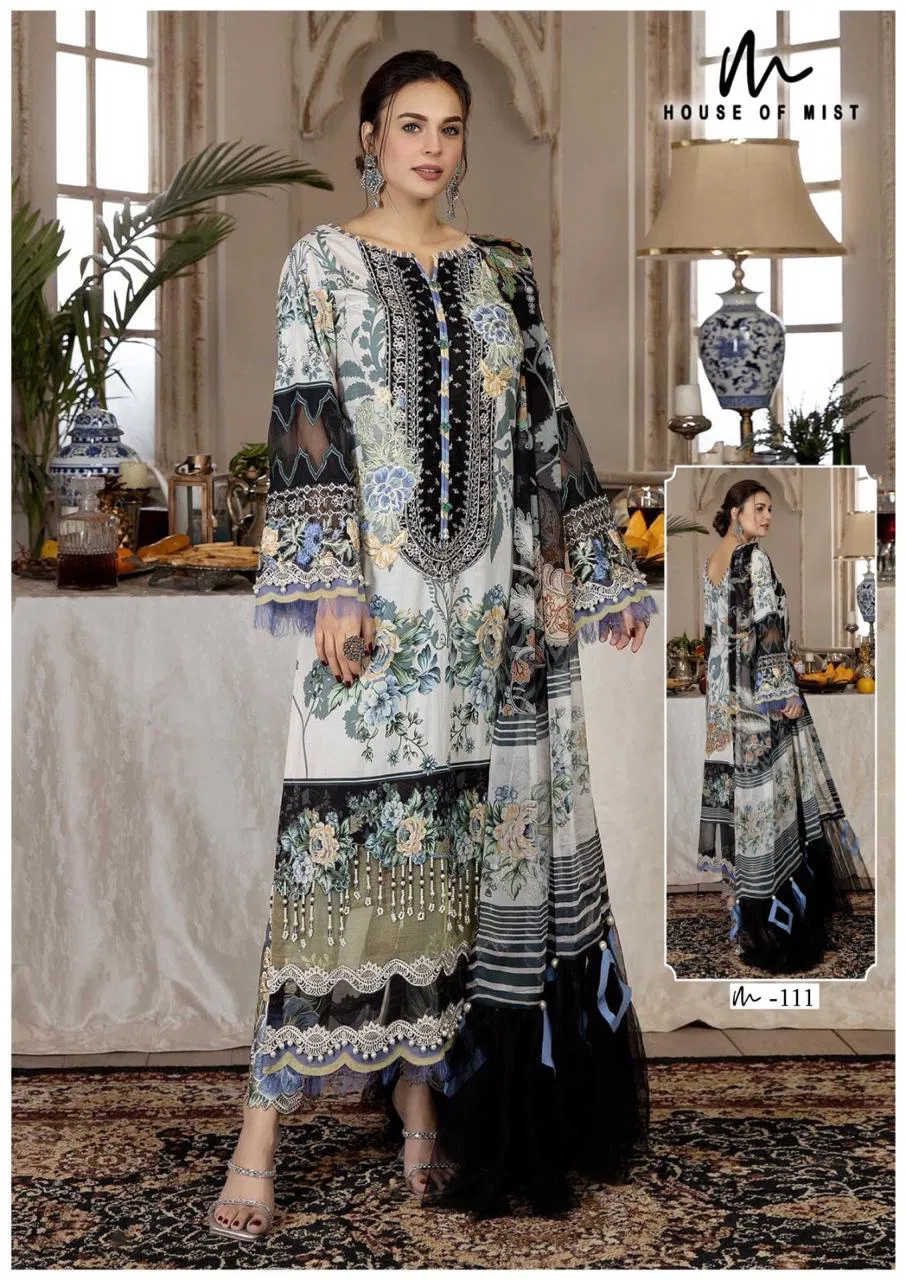 Ghazal Vol 12 By House Of Mist Printed Cotton Dress Material Exporters In India